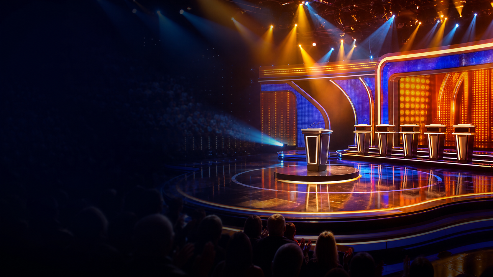 Are You Smarter Than a Politician live event stage